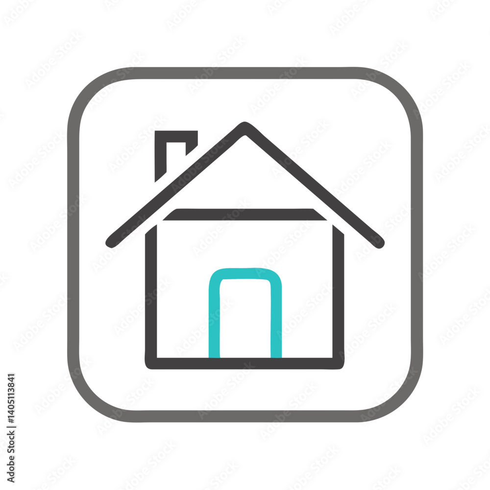 House Icon Representing Home and Real Estate House Icon Representing Home and Real Estate
