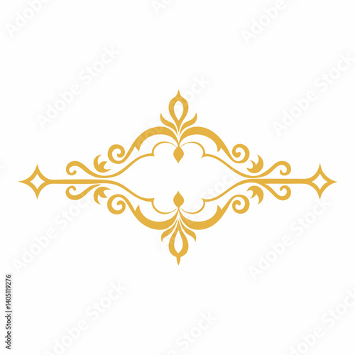 Goldwork luxury decorative goldish borders