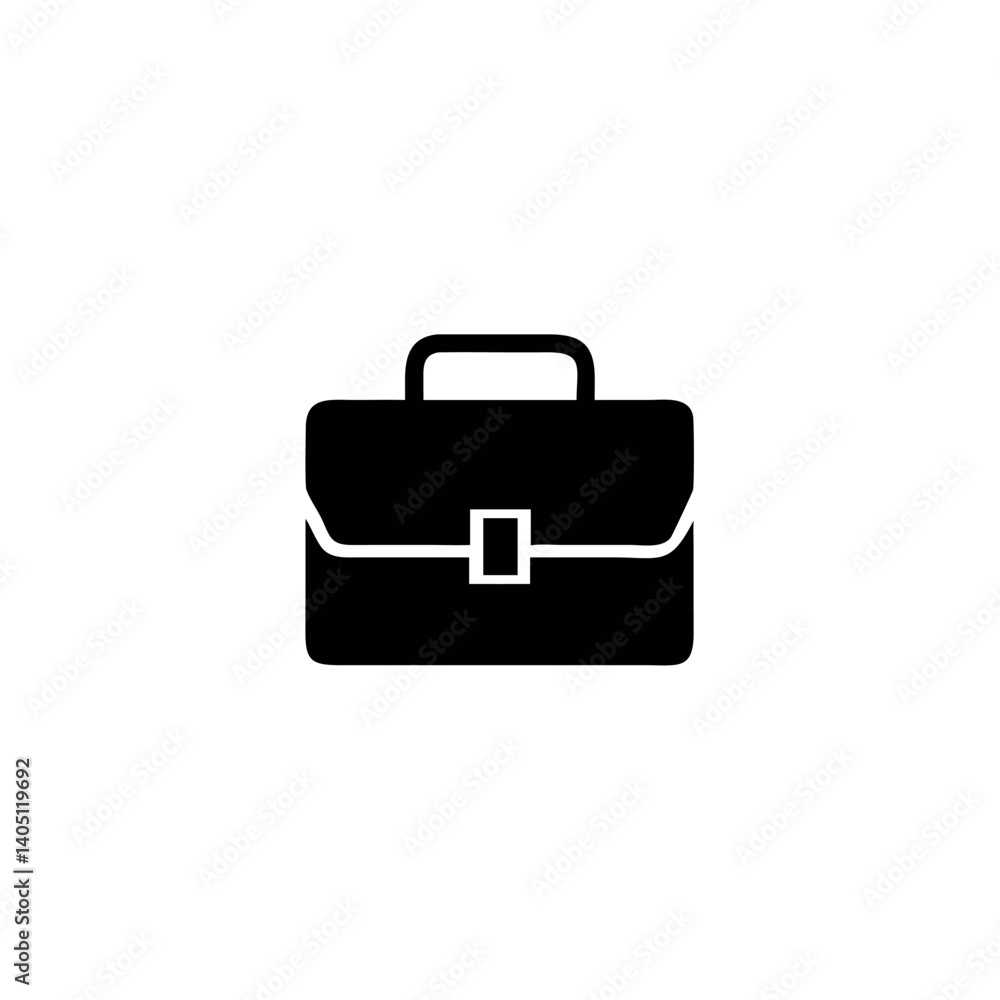 Professional Black Briefcase Silhouette Professional Black Briefcase Silhouette