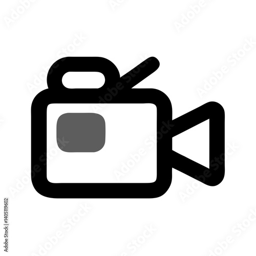 Video Camera Icon Representing Video Recording and Media Production
