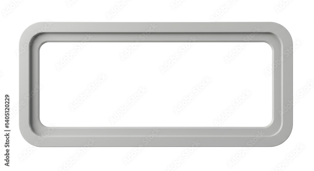 Isolated Rounded Rectangle Frame Isolated Rounded Rectangle Frame