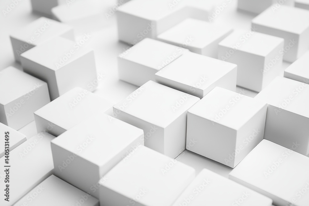 Abstract white cubes (1) Abstract white cubes (1)