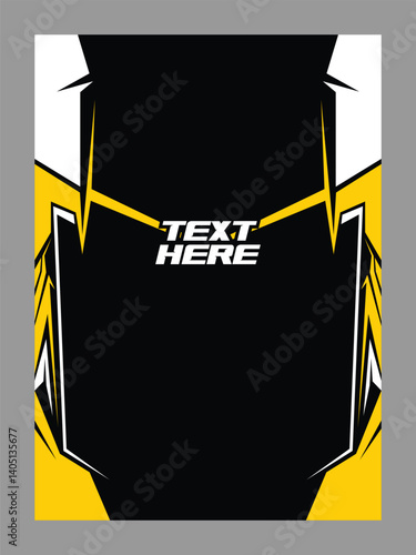 Vector jersey sports design for racing cycling football gaming motocross