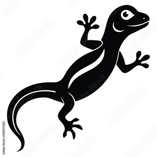 gecko vector sihouette 