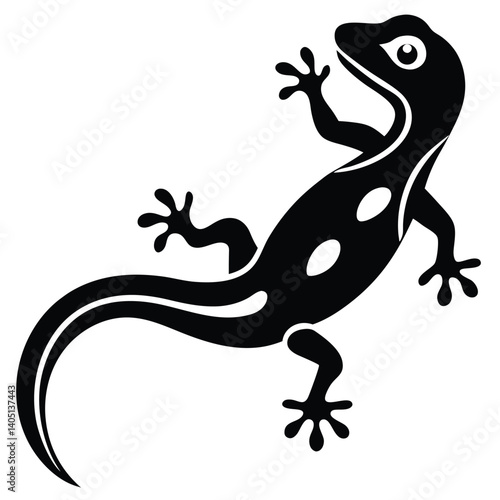 gecko vector sihouette 