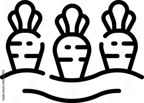 carrots Illustration on a white background  