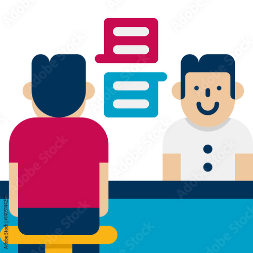 counselling Illustration on a white background     