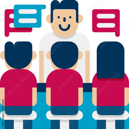 counselling Illustration on a white background     