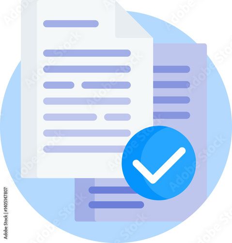 documents Illustration on a white background     