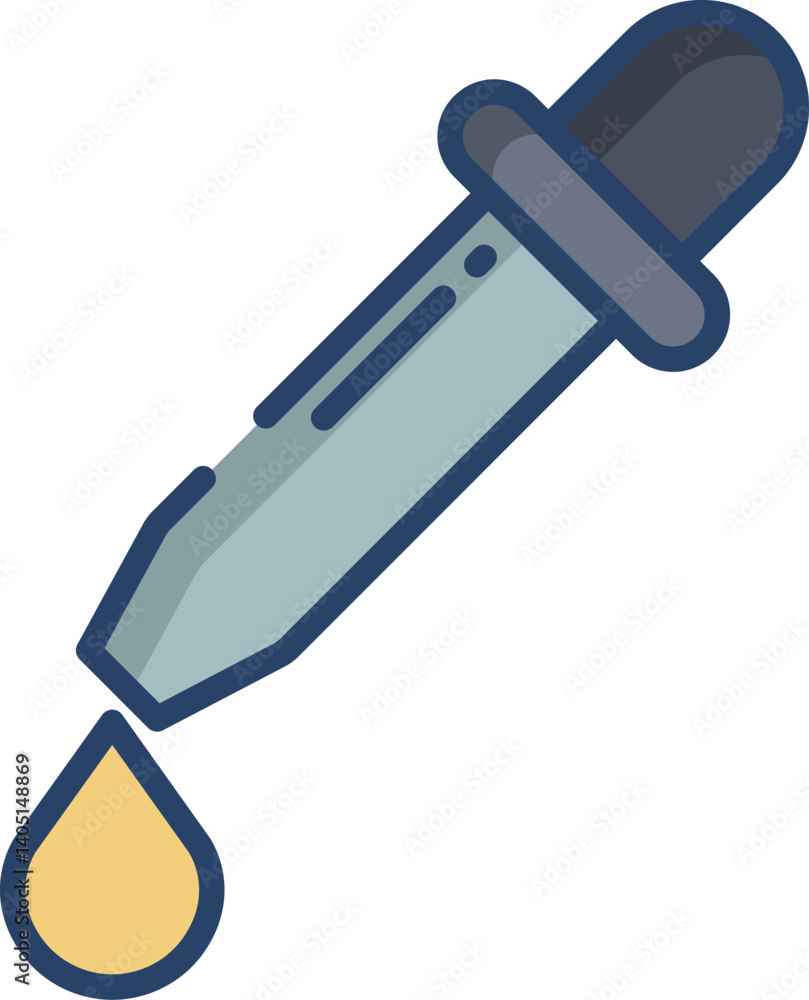 dropper Illustration on a white background dropper Illustration on a white background