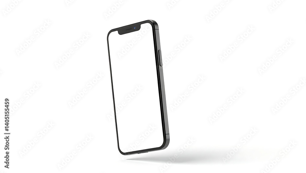 Sleek Smartphone Mockup Blank Screen for App Presentation Sleek Smartphone Mockup Blank Screen for App Presentation