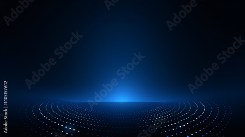 Black gradient background with halftone dots and glowing circle dots, perfect for premium futuristic technology designs.

