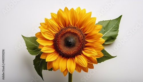 Wallpaper Mural sunflower on white background Torontodigital.ca