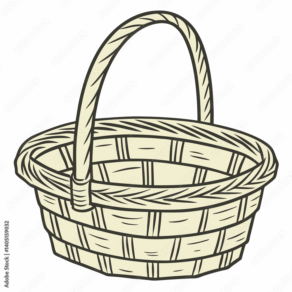Fototapeta premium basket vector illustration
