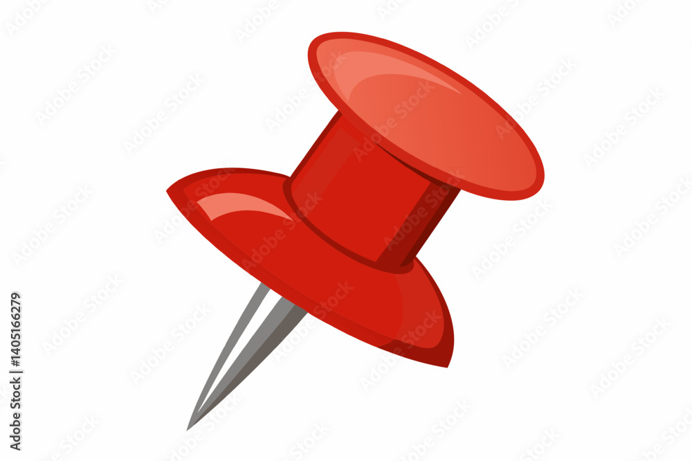 red push pin vector illustration red push pin vector illustration