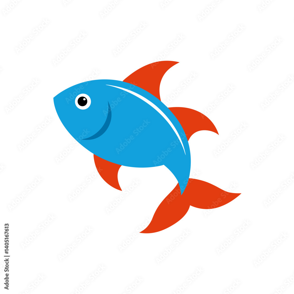 vector illustration of a cartoon fish vector illustration of a cartoon fish