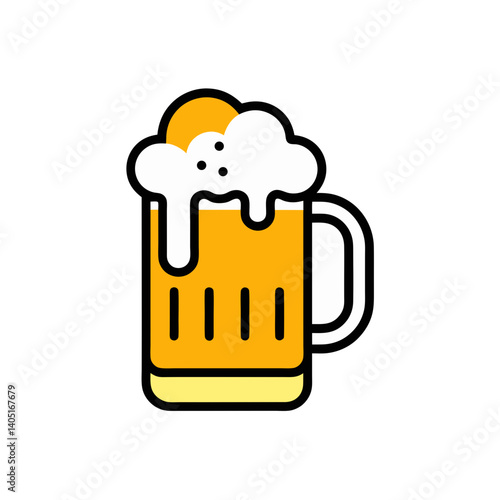 mug of beer with foam