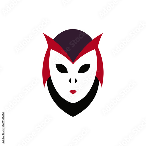 red cat mask