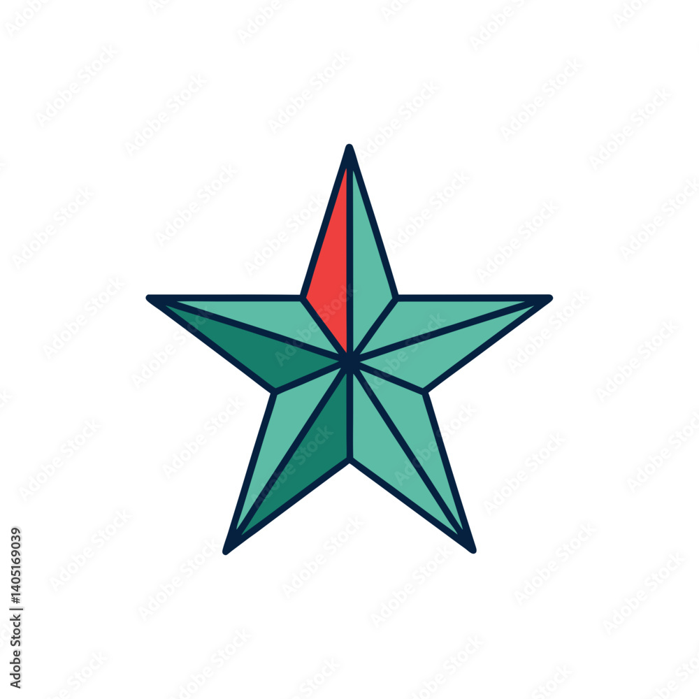 Obraz premium abstract colorful star shape