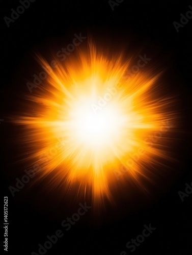 Bright orange explosion effect