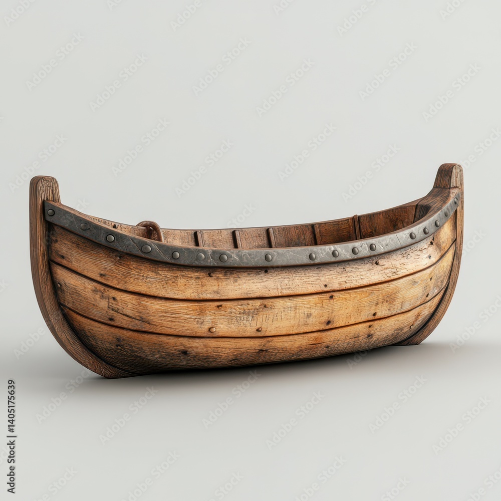 Traditional wooden boat model displayed in a light setting showcasing craftsmanship and design elements Traditional wooden boat model displayed in a light setting showcasing craftsmanship and design elements