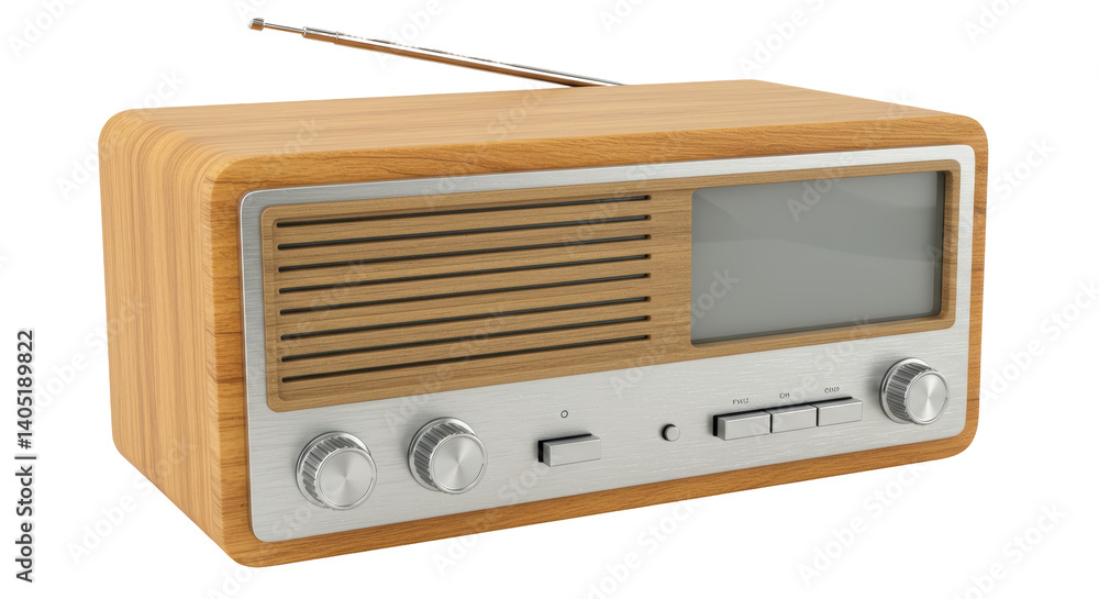 Obraz premium Isolated Radio