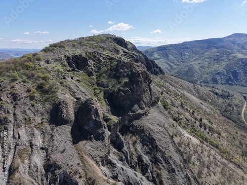 mountain landscape with blue sky