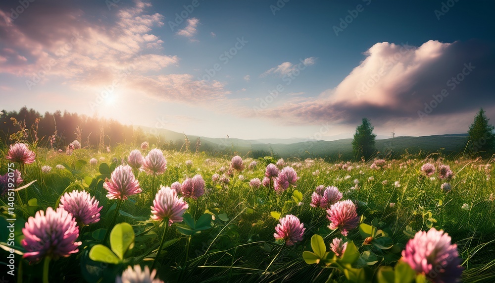 Fototapeta premium Clover field