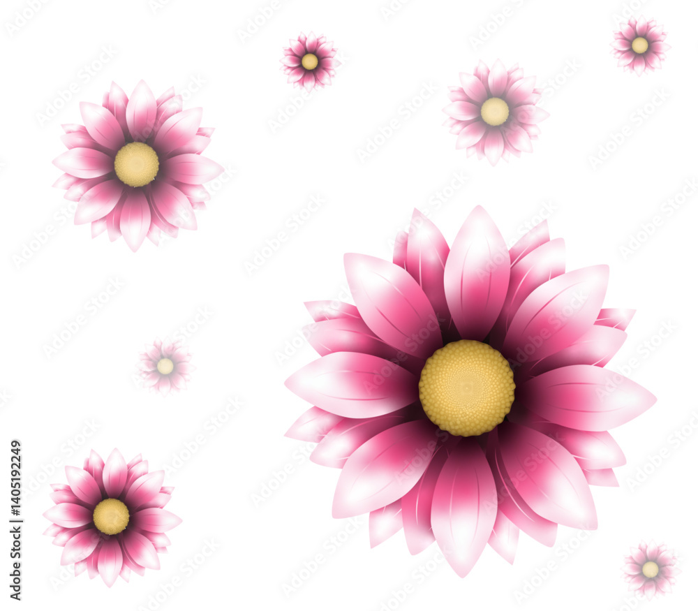 Pink and White Chrysanthemum Pink and White Chrysanthemum