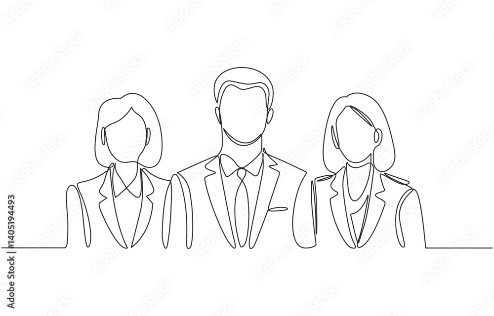 Group of people continuous one line vector drawing. Family friends hand drawn characters, Continuous line drawing of business people group. Group of people continuous one line vector drawing. Family friends hand drawn characters, Continuous line drawing of business people group.
