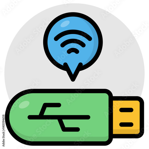 An icon design of smart Usb 