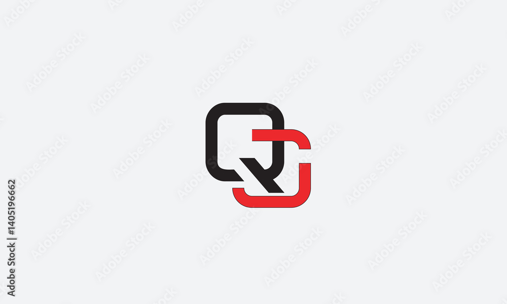 QC, CQ, C, Q Abstract Letters Logo Monogram QC, CQ, C, Q Abstract Letters Logo Monogram
