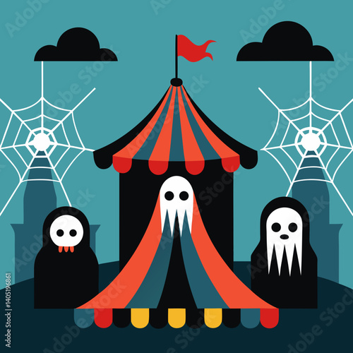 circus tent vector illustration