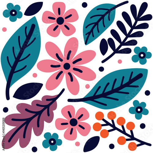 Seamless flowers.Vintage botanical flowers. Floral seamless patterns. Style for banners, wallpaper, posters, websites, online.Vector illustration  fabric, interior decor and other users design.
