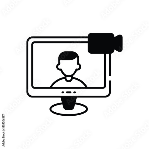 Video Call Vector icon