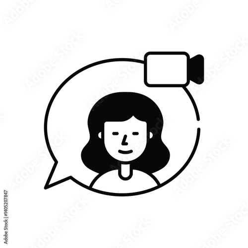Video Communication  Vector icon