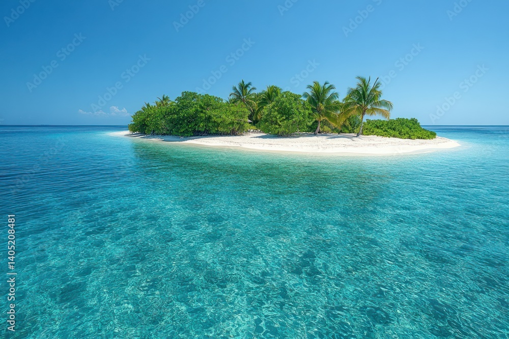 Fototapeta premium Pristine tropical island paradise (1)