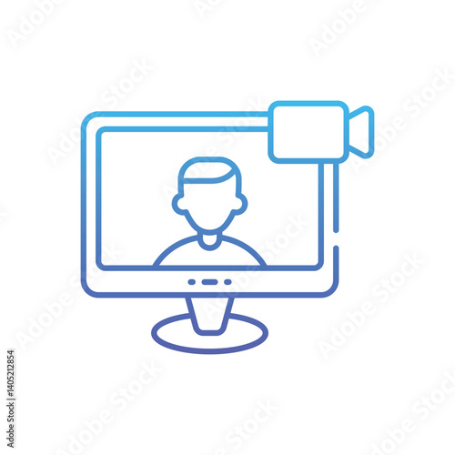 Video Call Vector icon