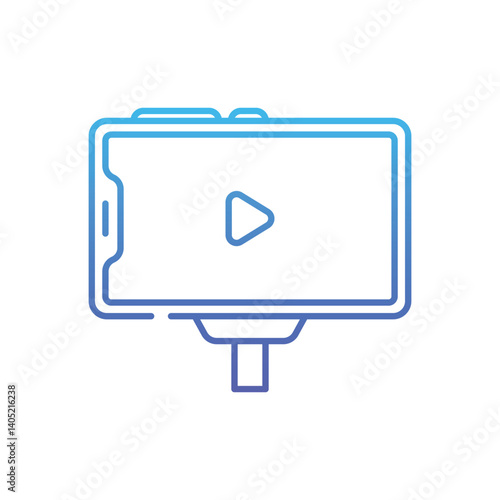 Video Chat Vector icon
