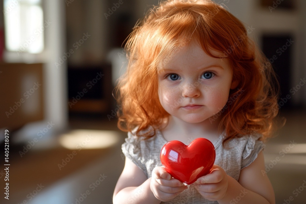 Valentine's day greeting and funny gift. Serious face cute toddler girl with small diamond heart in hands. Romantic childhood memory. Heart decorations. Red heart confetti. Happy red heart ki. Valentine's day greeting and funny gift. Serious face cute toddler girl with small diamond heart in hands. Romantic childhood memory. Heart decorations. Red heart confetti. Happy red heart ki.