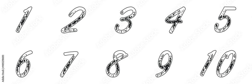 Number icon. place numbers doodle hand drawn icon set. Outline drawing number 1, 2, 3, 4, 5, 6, 7, 8, 9 line clipart symbol. Number icon. place numbers doodle hand drawn icon set. Outline drawing number 1, 2, 3, 4, 5, 6, 7, 8, 9 line clipart symbol.