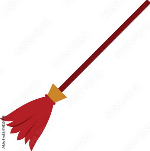 red brush with a brush