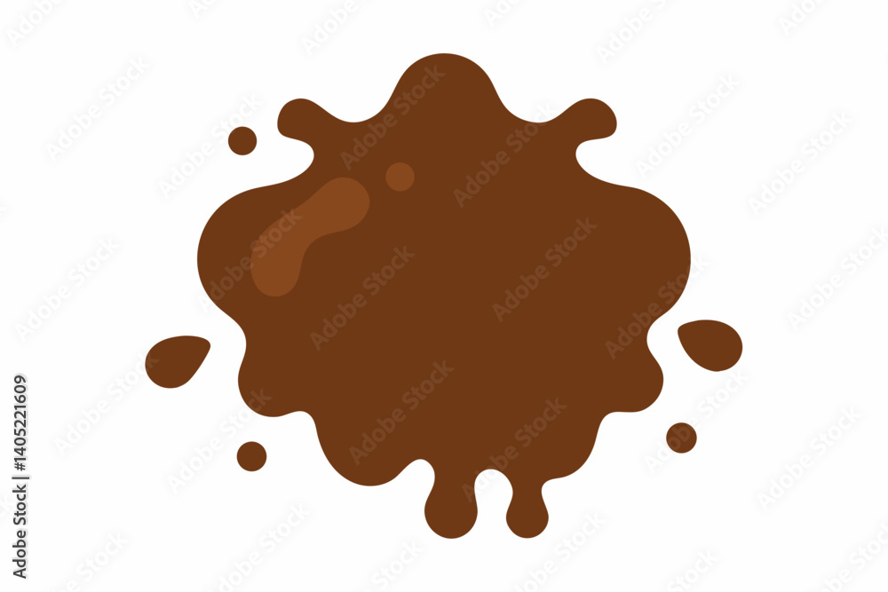 vector illustration of a chocolate splash vector illustration of a chocolate splash