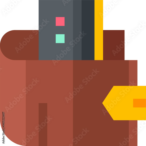 wallet Illustration on a white background     