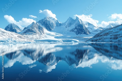 Wallpaper Mural Arctic mountain reflection Torontodigital.ca