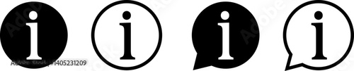 information icon set. Information icon collection. Info button. Info symbol
