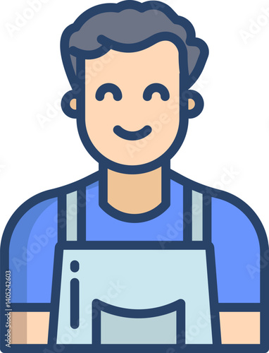 chef Illustration on a white background    