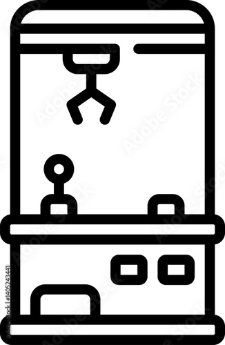 claw machine Illustration on a white background   
