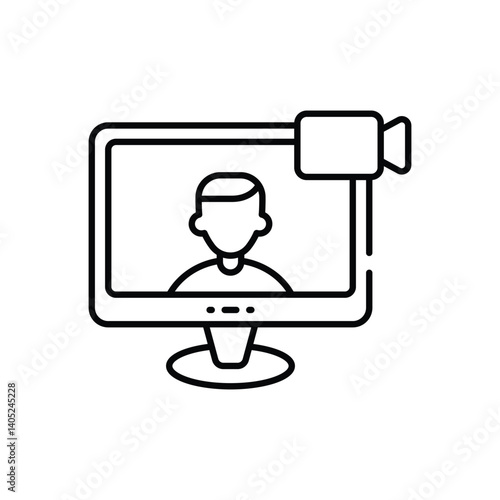 Video Call Vector icon