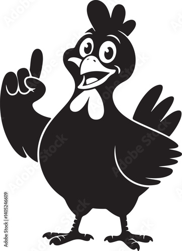 funny chicken cartoon